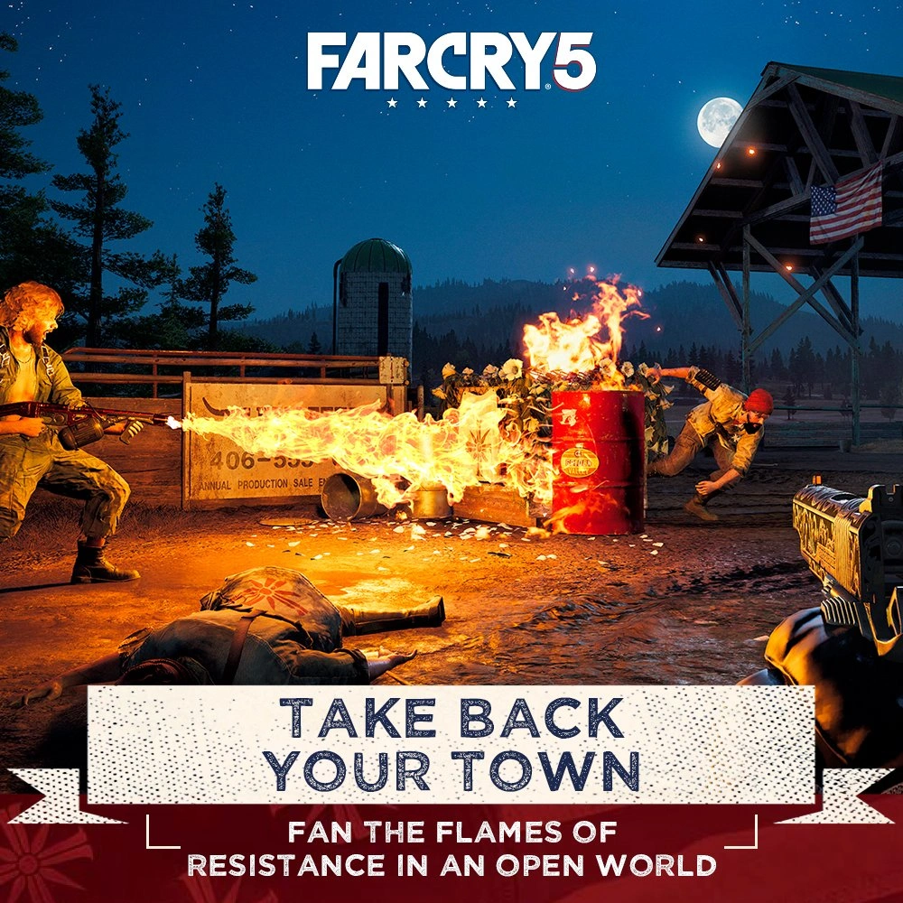 Far Cry 5 used Xbox One game case cover