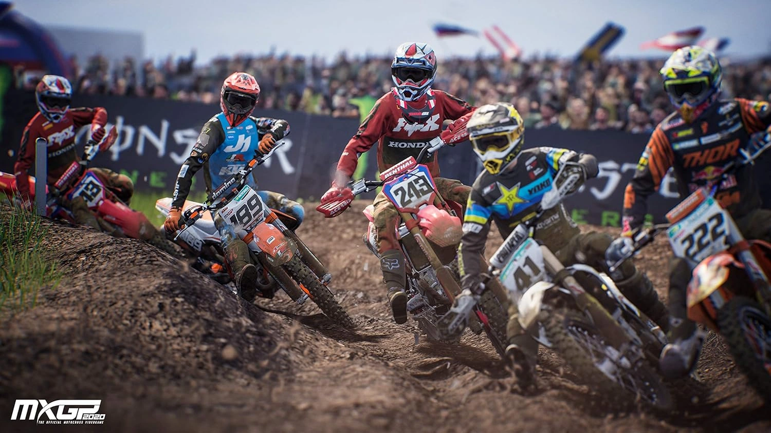 MXGP 2020 Official Motocross PS5 front cover Milestone motocross rider racing