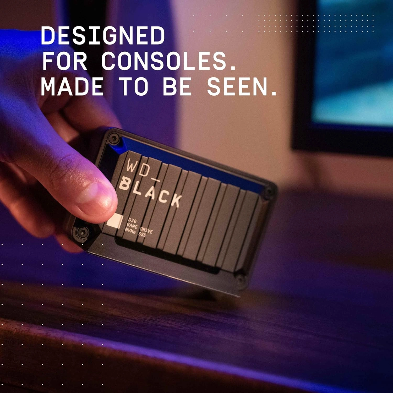 WD D30 Game Drive SSD 500GB portable external gaming SSD, PS5 external storage