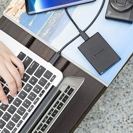 Transcend ESD270C 500GB portable SSD in black, transcend 500gb ssd price in Pakistan