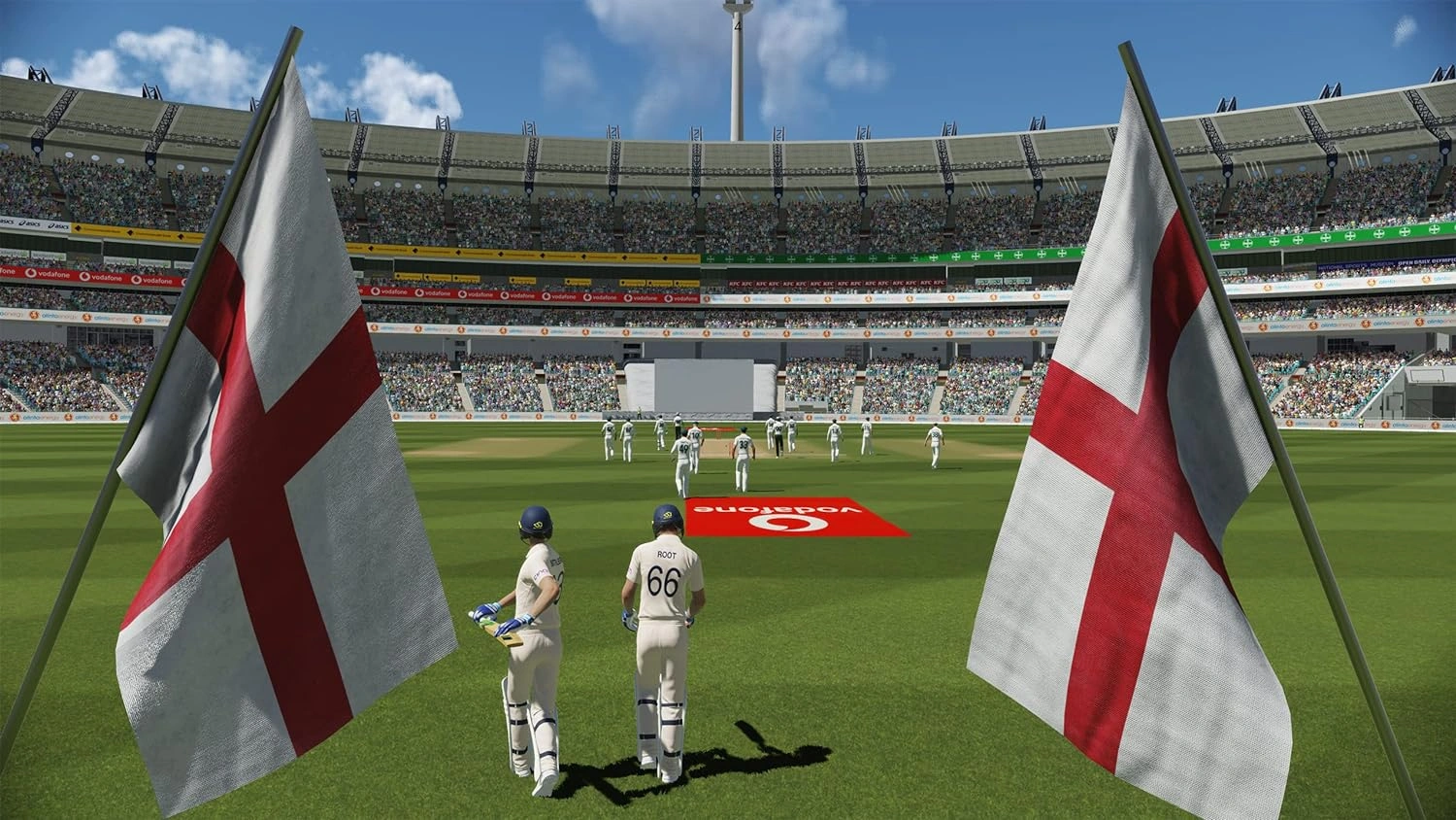 Cricket 22 PS4 gameplay batting bowling Ashes Test match cricket simulation Pakistan