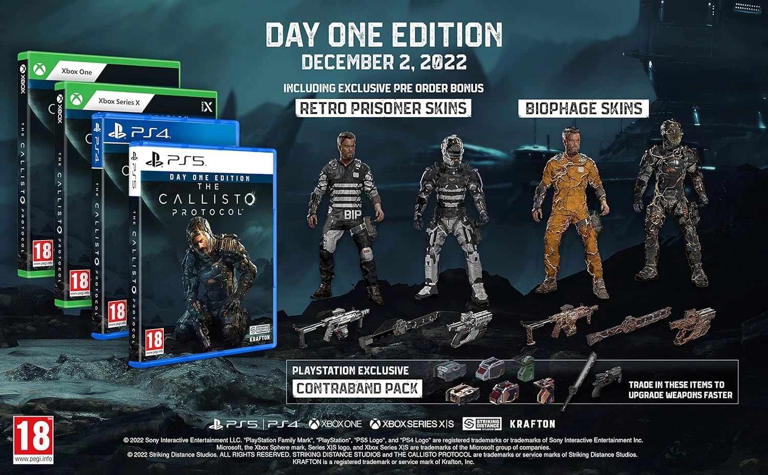 The Callisto Protocol PS4 game case front cover
