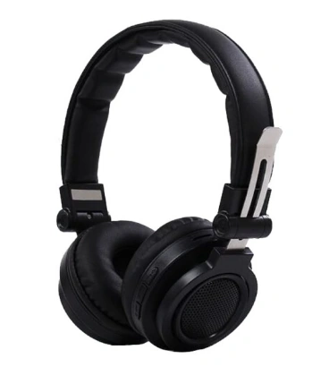 Ronin R-9500 clear sound wireless headphone in black with noise cancelling mic