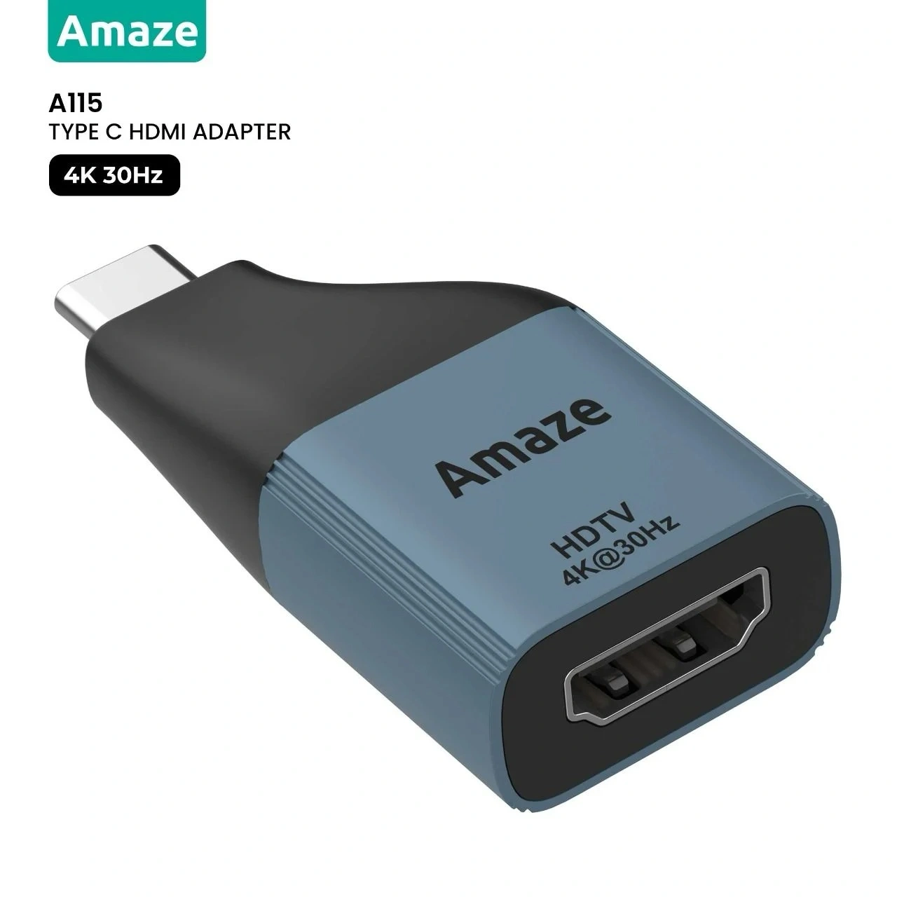 Amaze A115 Type C to HDMI 4K adapter black