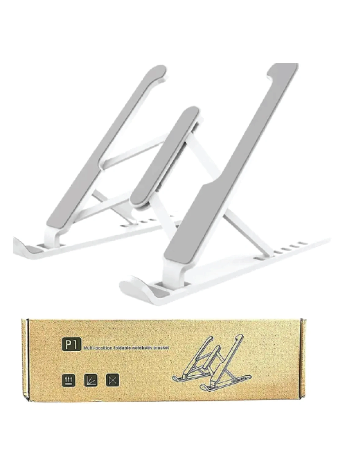 P1 foldable adjustable laptop stand non-slip support base healthy posture Pakistan