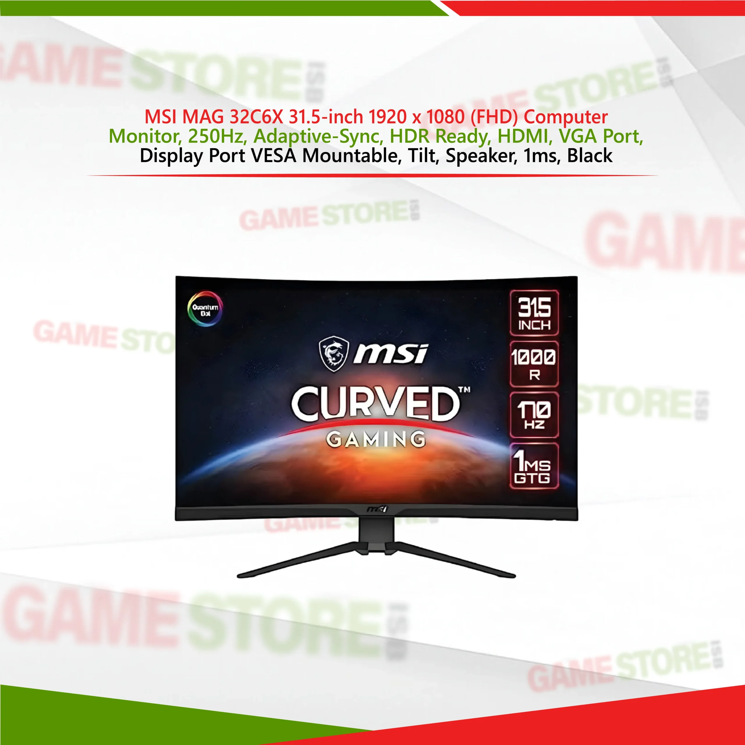 👉 MSI MAG 32C6X Gaming Monitor