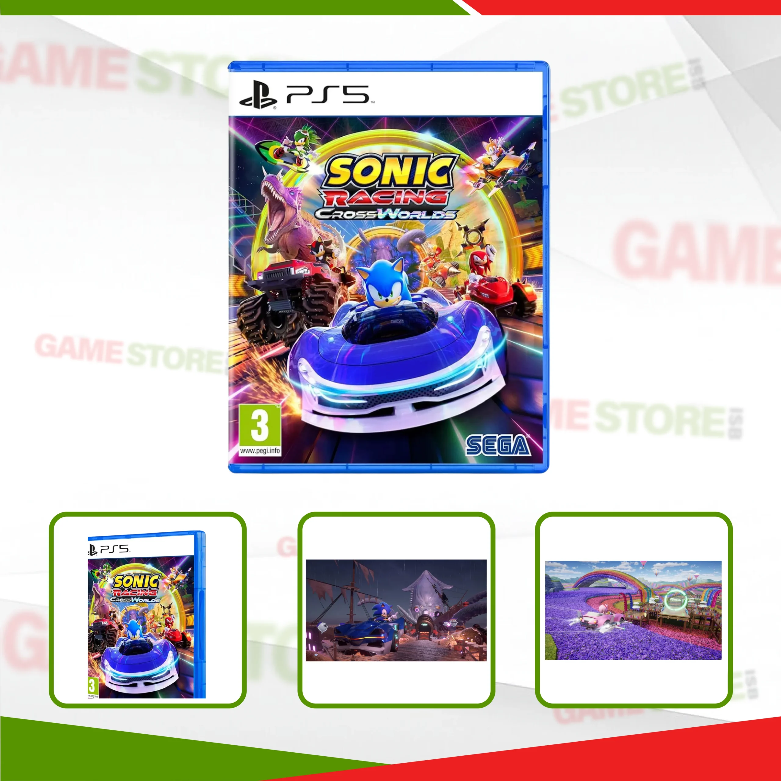 Sonic Racing CrossWorlds PS5 next gen graphics action scene