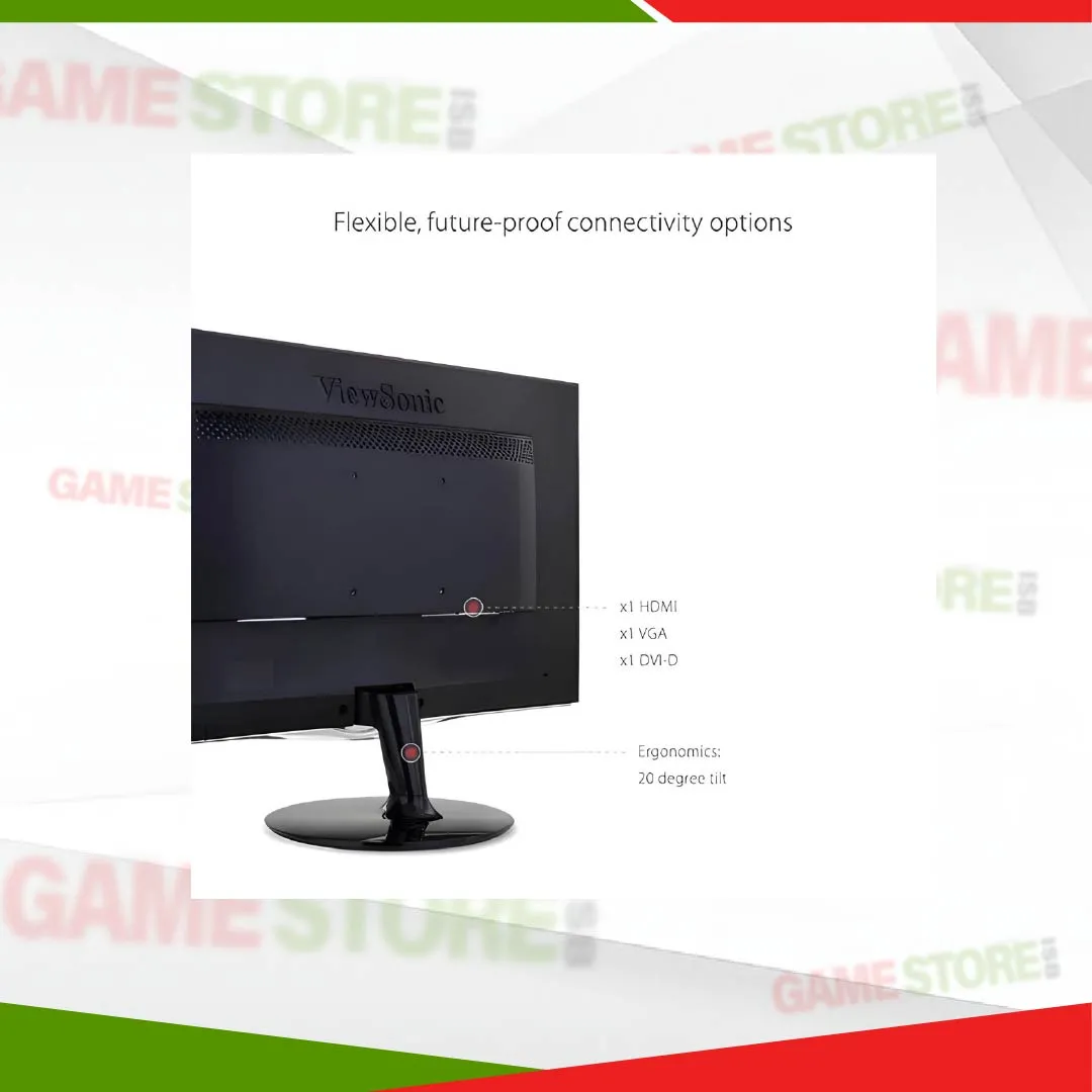 ViewSonic 22 inch monitor with 2ms response time for smooth performance