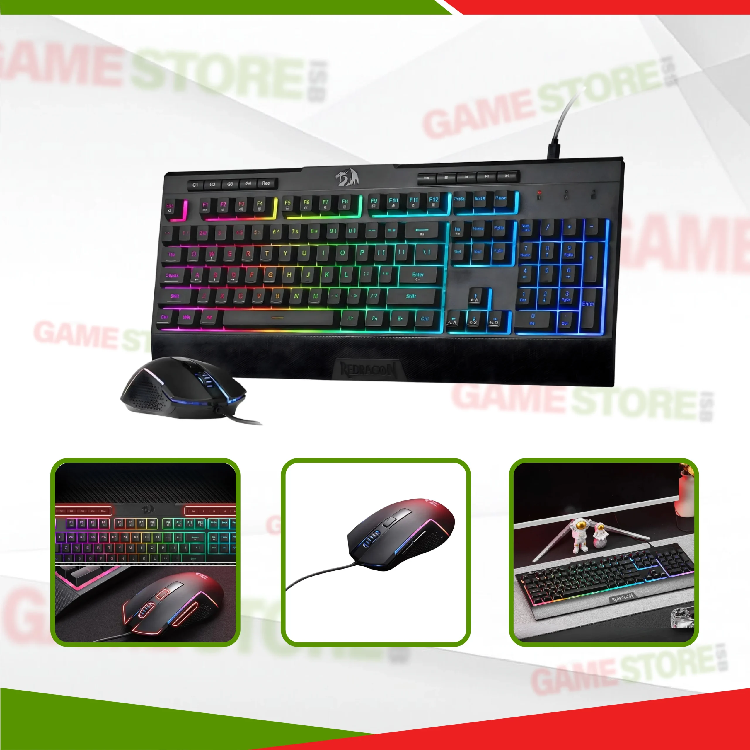 Redragon S151 USB wired gaming keyboard and mouse combo