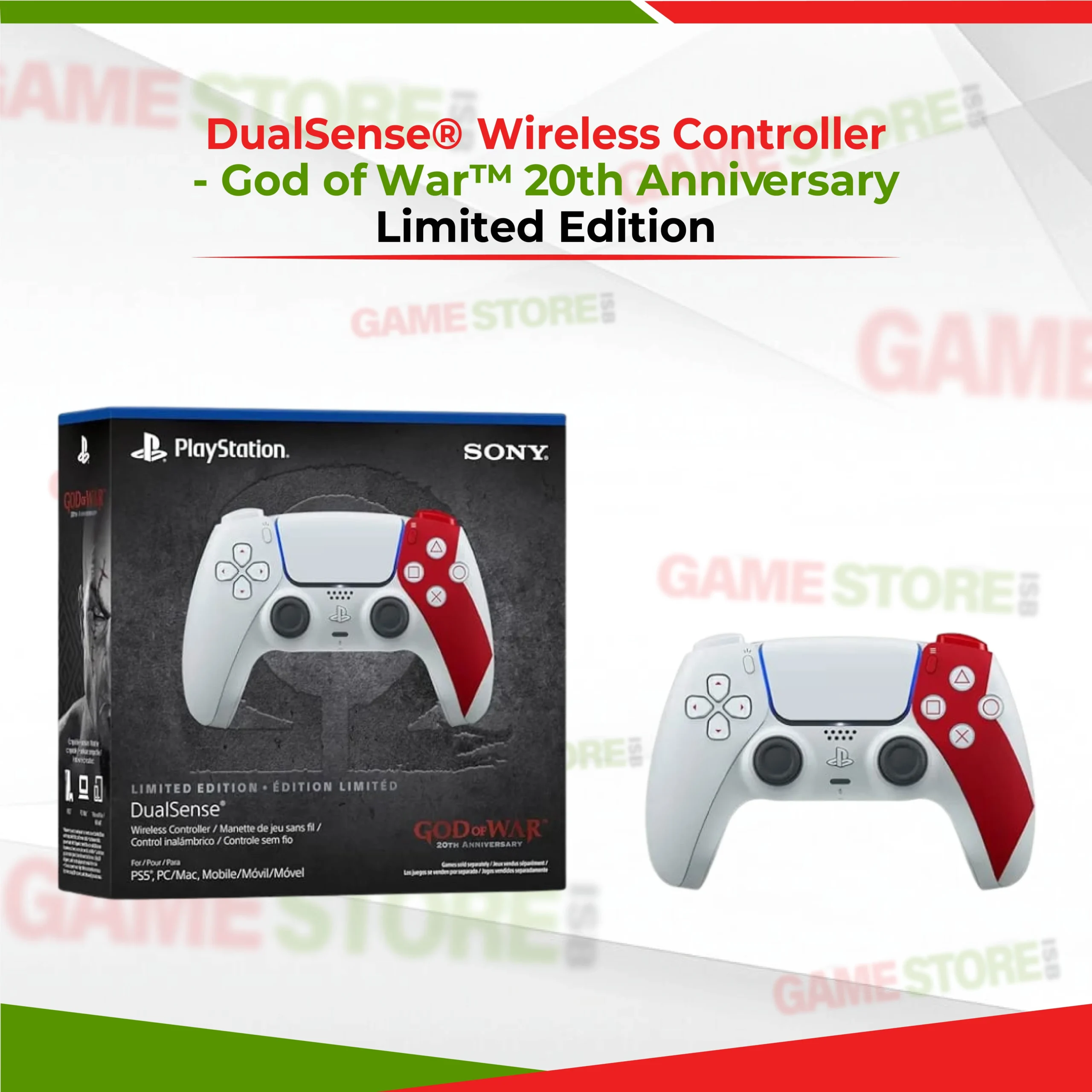 DualSense Wireless Controller God of War 20th Anniversary Limited Edition for PlayStation 5