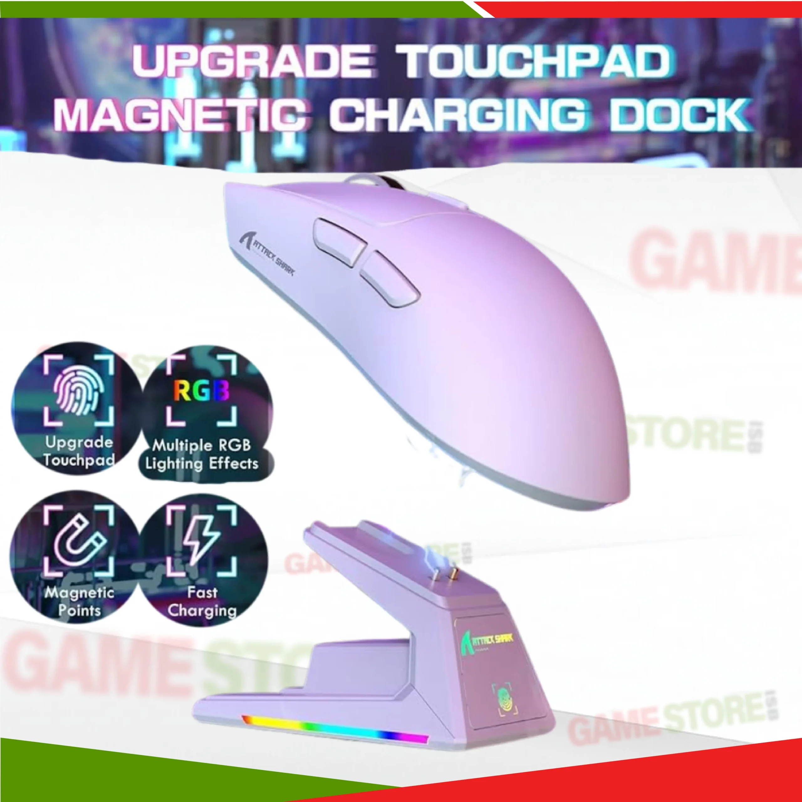 Side view of EasySMX X05 controller showing turbo buttons and anti-drift Hall Effect joysticks