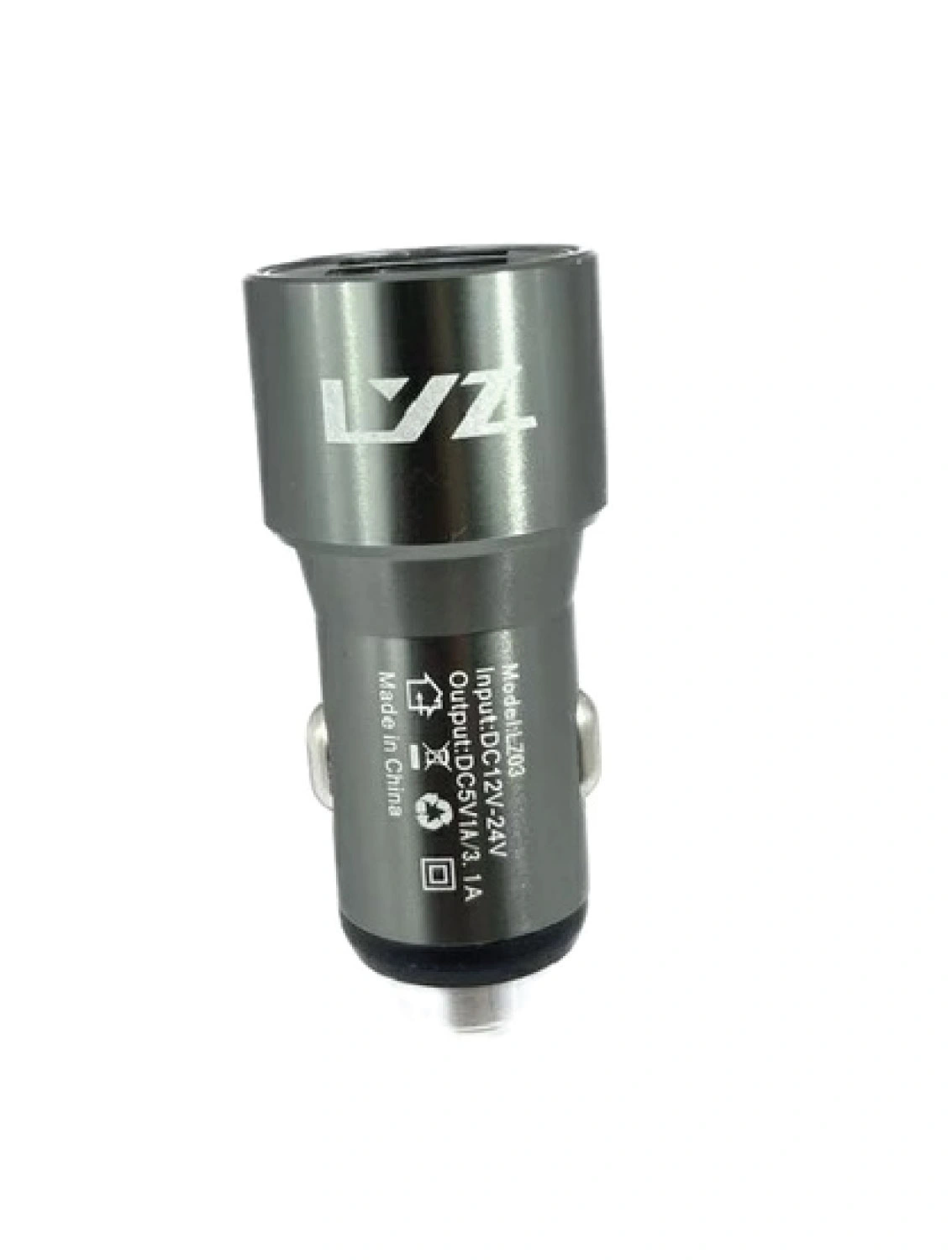 LZ-03 3.1A dual USB car charger black design