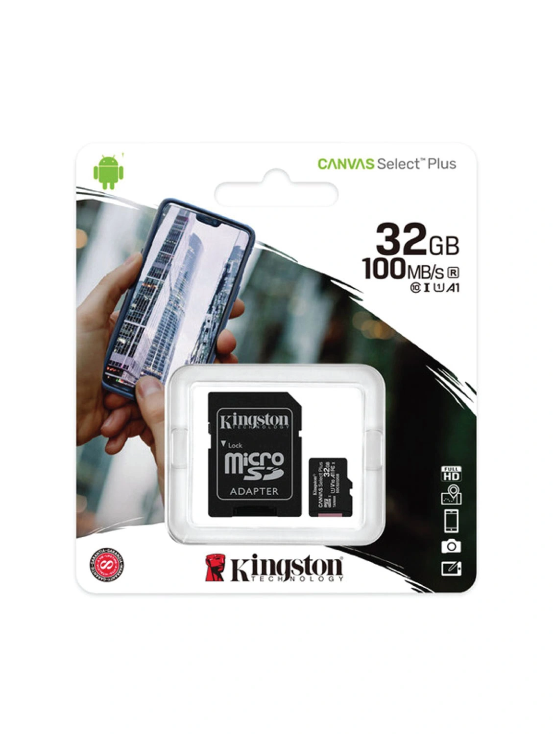 Kingston Canvas Select Plus 32GB MicroSDHC memory card with SD adapter, 32GB SD card Pakistan