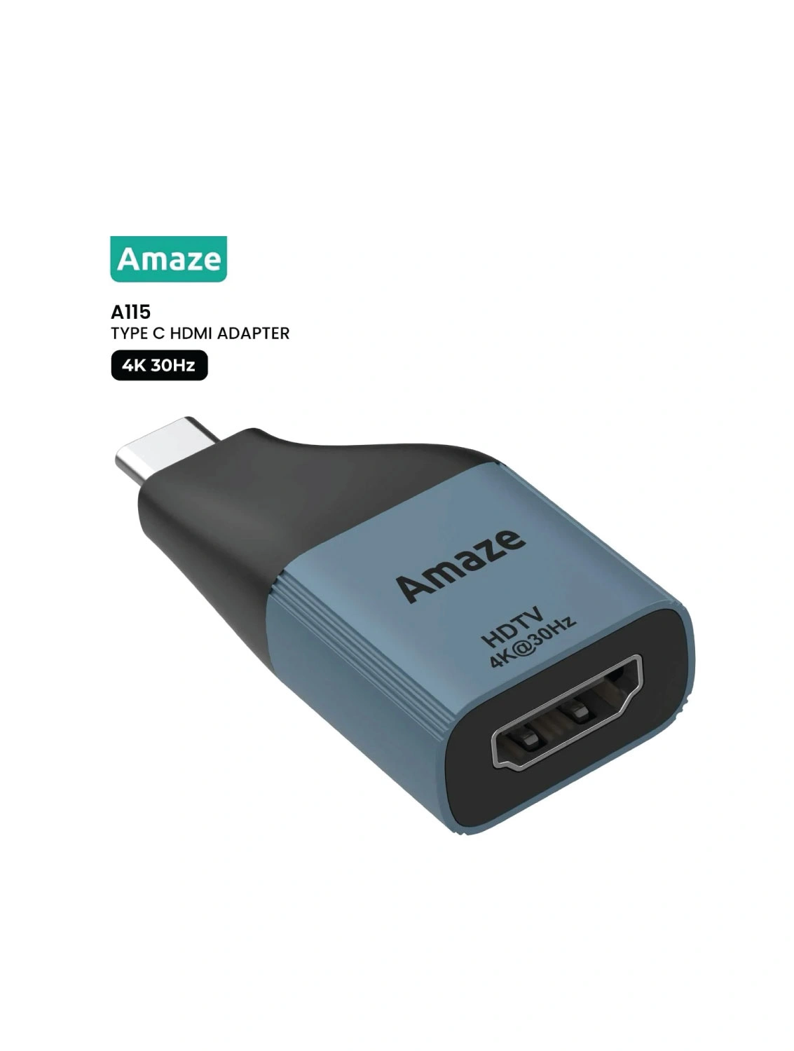 Amaze A115 Type C to HDMI 4K adapter black