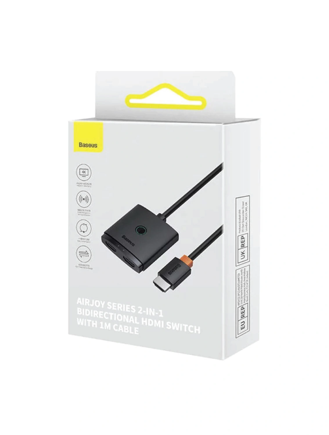 Baseus-AirJoy-HDMI-Switch-2-in-1-Black Baseus-HDMI-Adapter-Display-Adapter