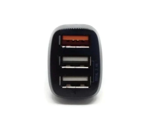 Philips Triple Port Car Charger with Quick Charge 3.0