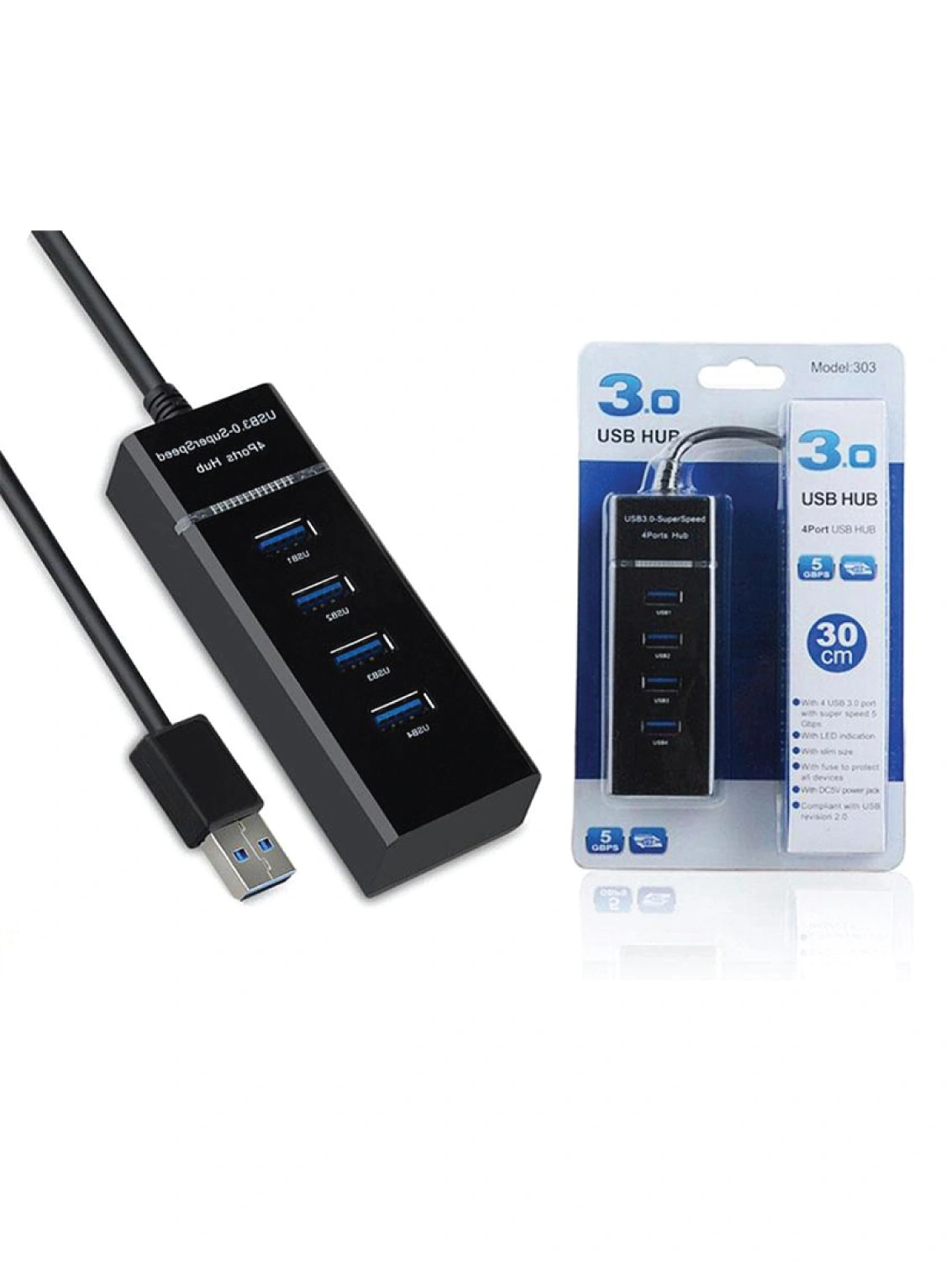 Model 303 USB 3.0 4 Port Hub Price in Pakistan | Buy Online