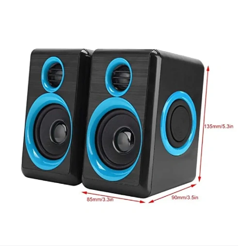 Extreme FT-165 2.0 USB speakers on desk setup