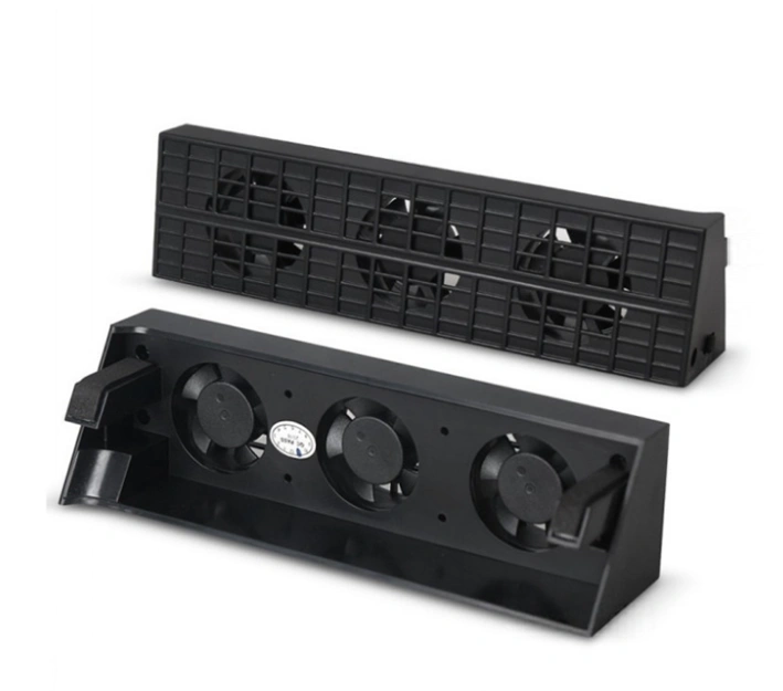 PS4 Slim Cooling Fan TP4-819 clipped onto the back of the console