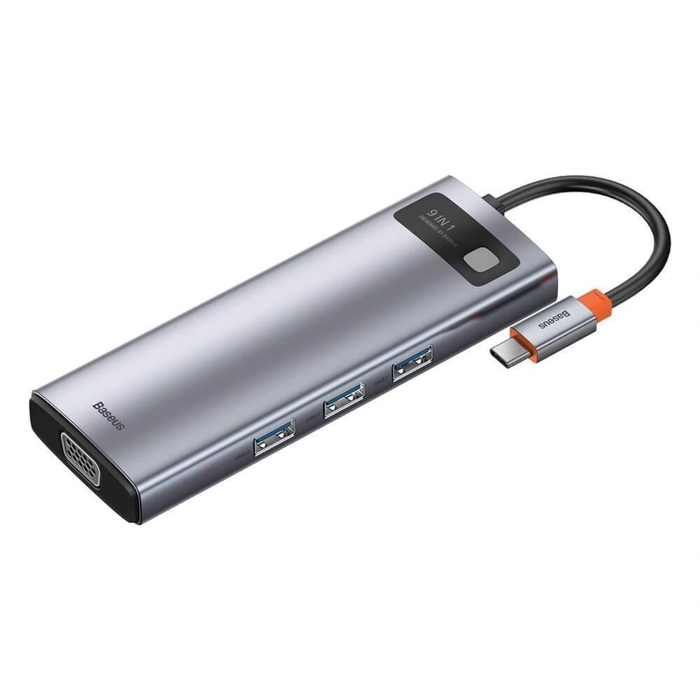 Baseus 9 in 1 type c dock space gray price in pakistan