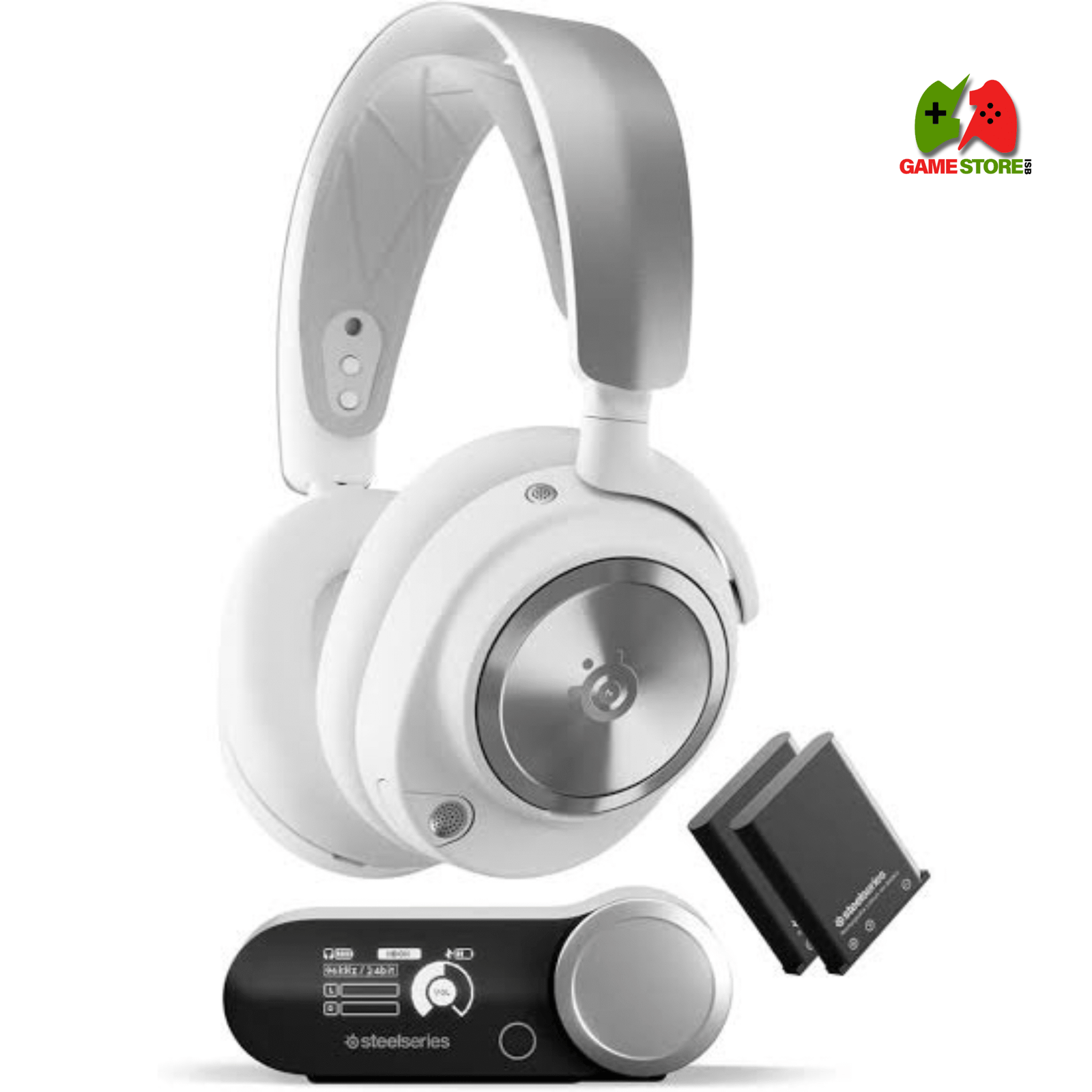 Experience unparalleled gaming audio with the SteelSeries Arctis Nova Pro Wireless. Featuring active noise cancellation, dual wireless connectivity, and the innovative Infinity Power System, this headset ensures uninterrupted, high-fidelity sound across multiple platforms.