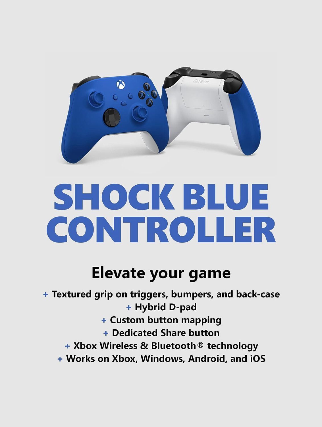 features-of-xbox-wireless-controller-shock-blue