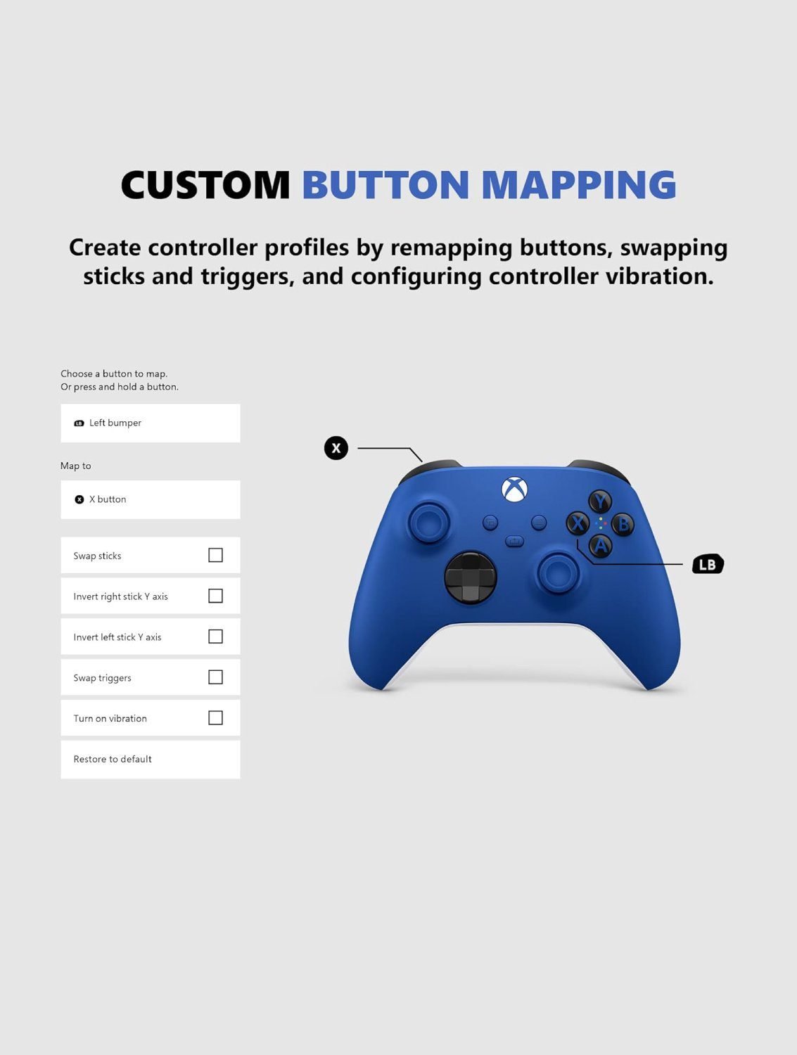 features-of-xbox-wireless-controller-shock-blue