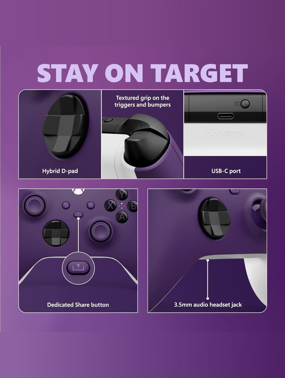 features-of-xbox-wireless-controller-astral-purple