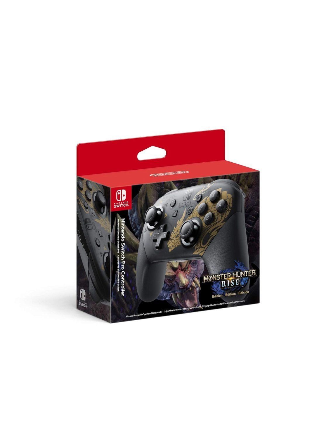 Nintendo Switch Pro Controller Monster Hunter Rise Edition original box official Pakistan
