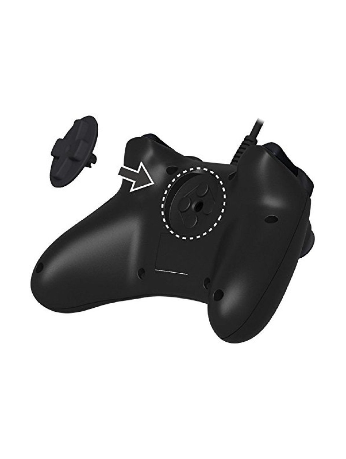 Hori wired controller showing detachable D pad design