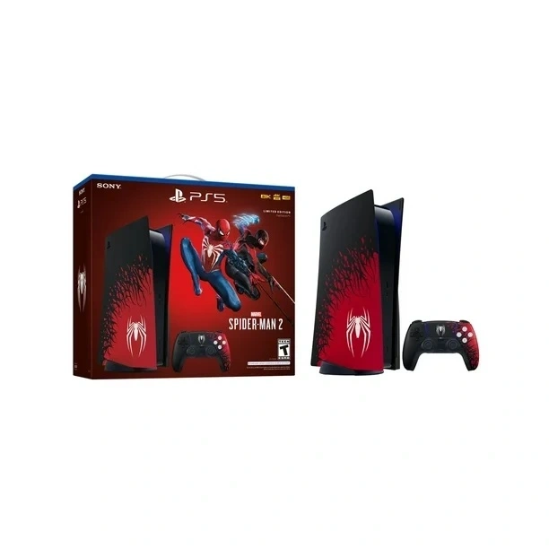 PlayStation 5 Marvel's Spider-Man 2 Disc Edition Faceplates symbiote design