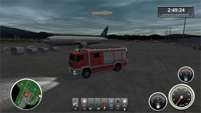 Firefighters Airport Fire Department PS4 used game cover art