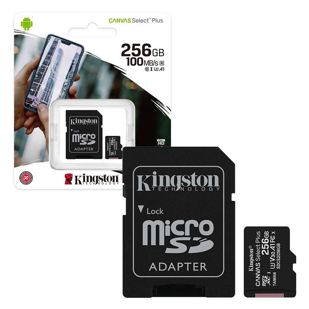 Kingston 256GB MicroSD card with adapter, Kingston 256GB memory card Pakistan