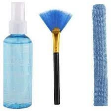 Cheneasy 3 in 1 screen cleaning kit with cloth, brush, and cleaning liquid
