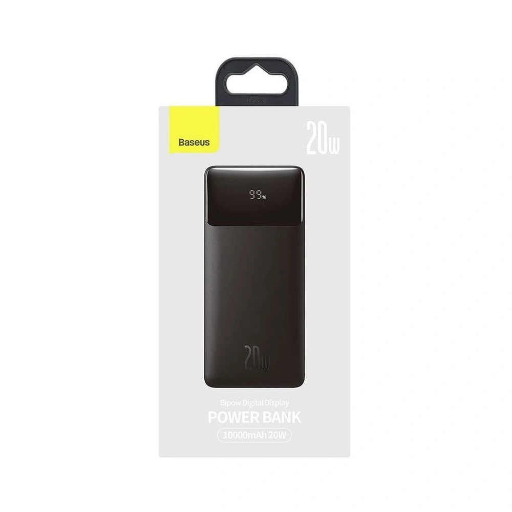 Baseus Bipow digital display power bank 10000mAh 20W black - power bank price in pakistan