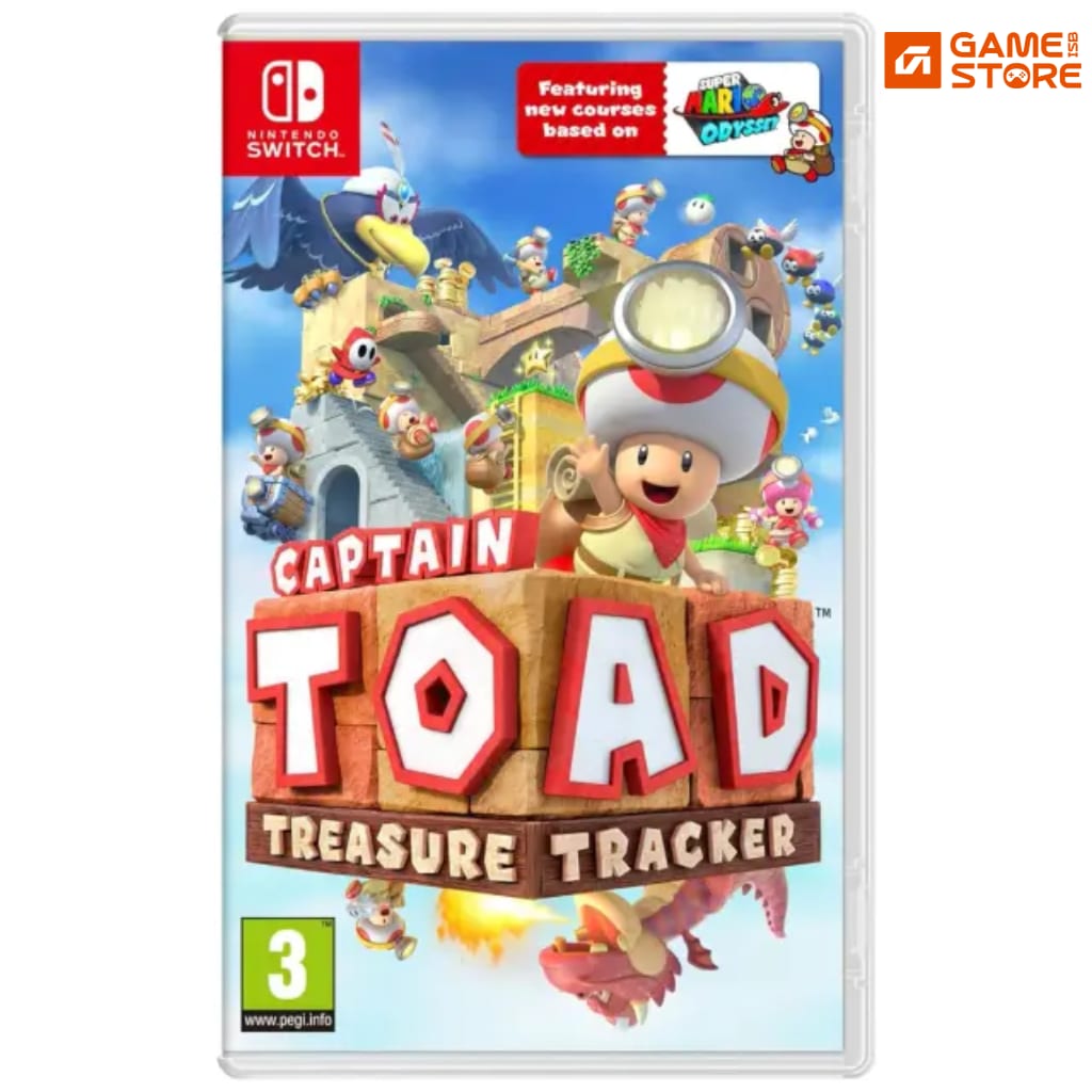 Captain Toad Treasure Tracker Nintendo Switch game box cover Captain Toad Switch puzzle diorama stage gameplay exploration