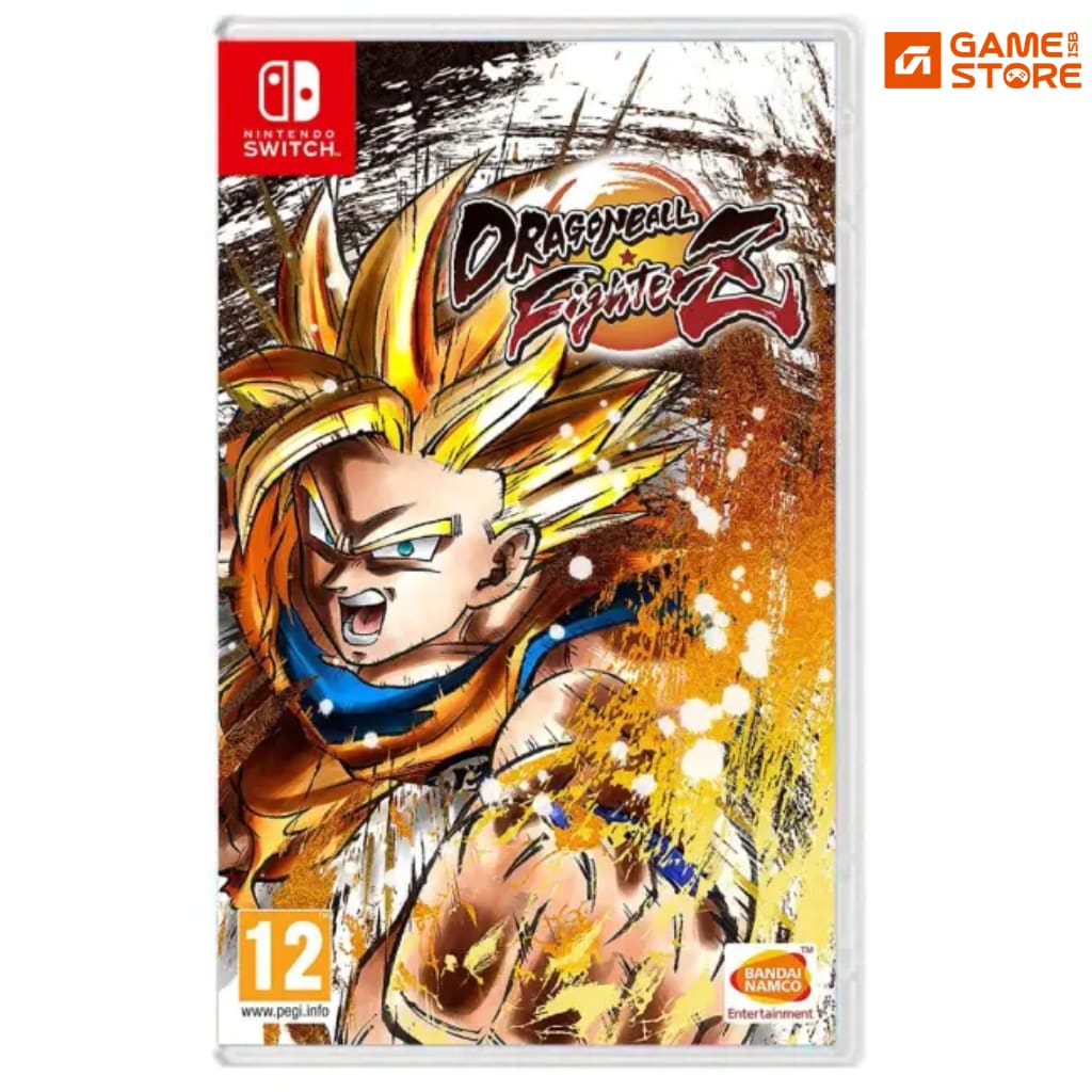 Dragon Ball FighterZ Nintendo Switch game box featuring Goku in Super Saiyan form ready to fight