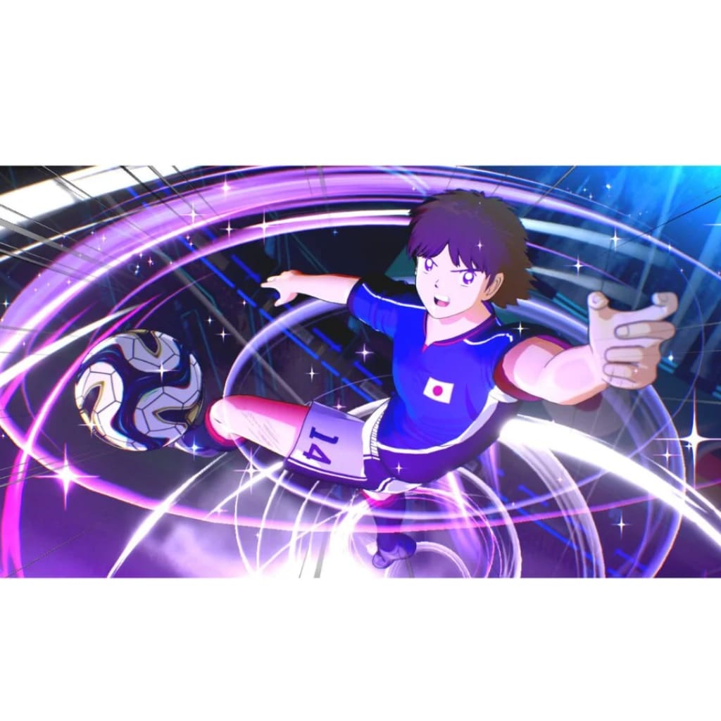 Captain Tsubasa 2 World Fighters PS5 pre-order digital game cover showing Captain Tsubasa football anime game super moves