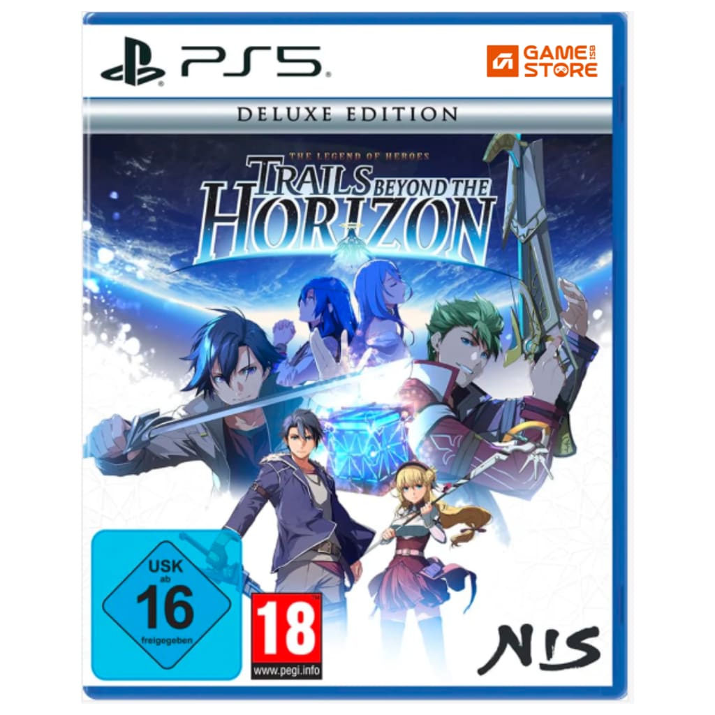 Trails Beyond the Horizon PS5 game cover showing Legend of Heroes JRPG for PlayStation 5 - Trails Beyond Horizon PS5