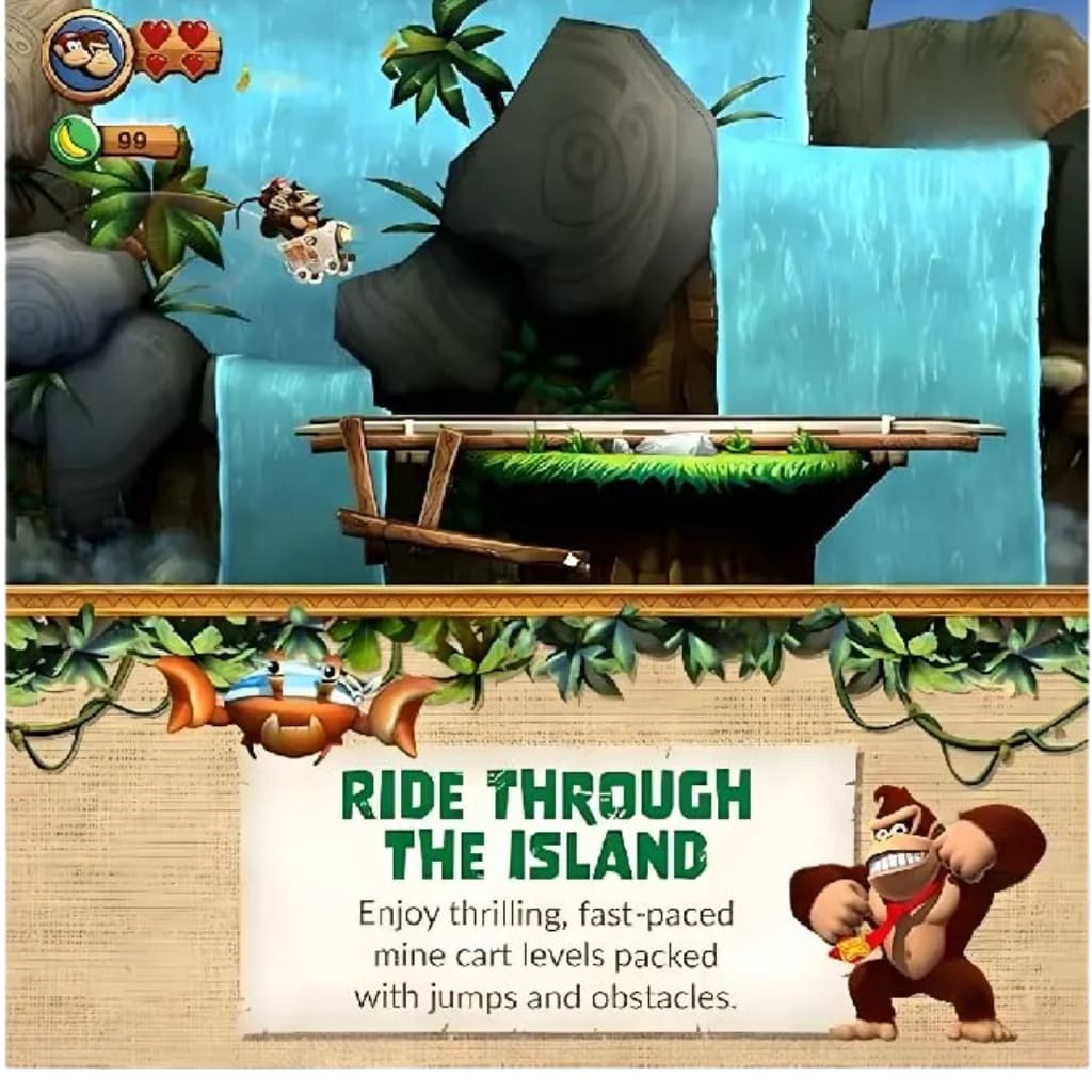 Donkey Kong Country Returns HD Nintendo Switch game case cover art