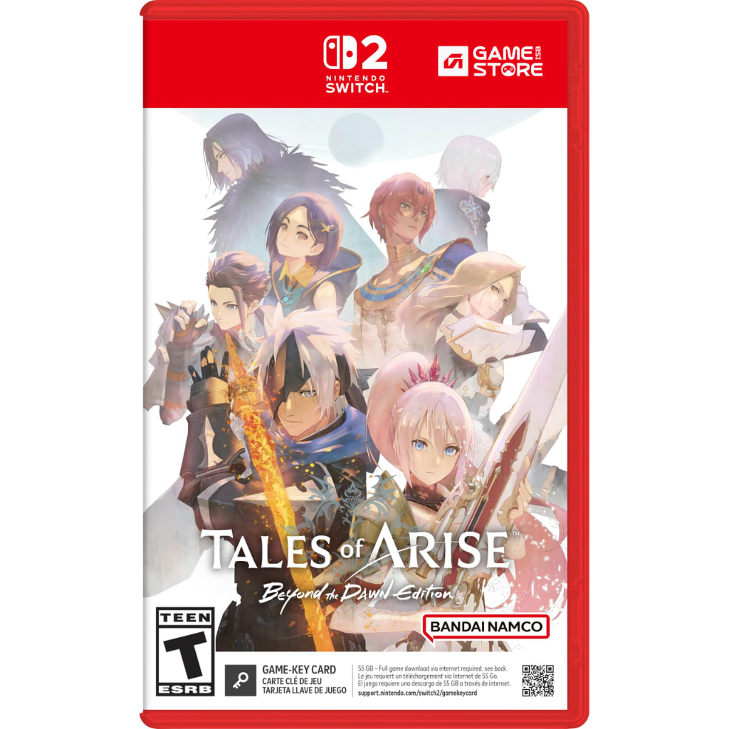 Tales of Arise Switch 2 game case cover art showing Alphen and Shionne, Nintendo Switch 2 games in Pakistan
