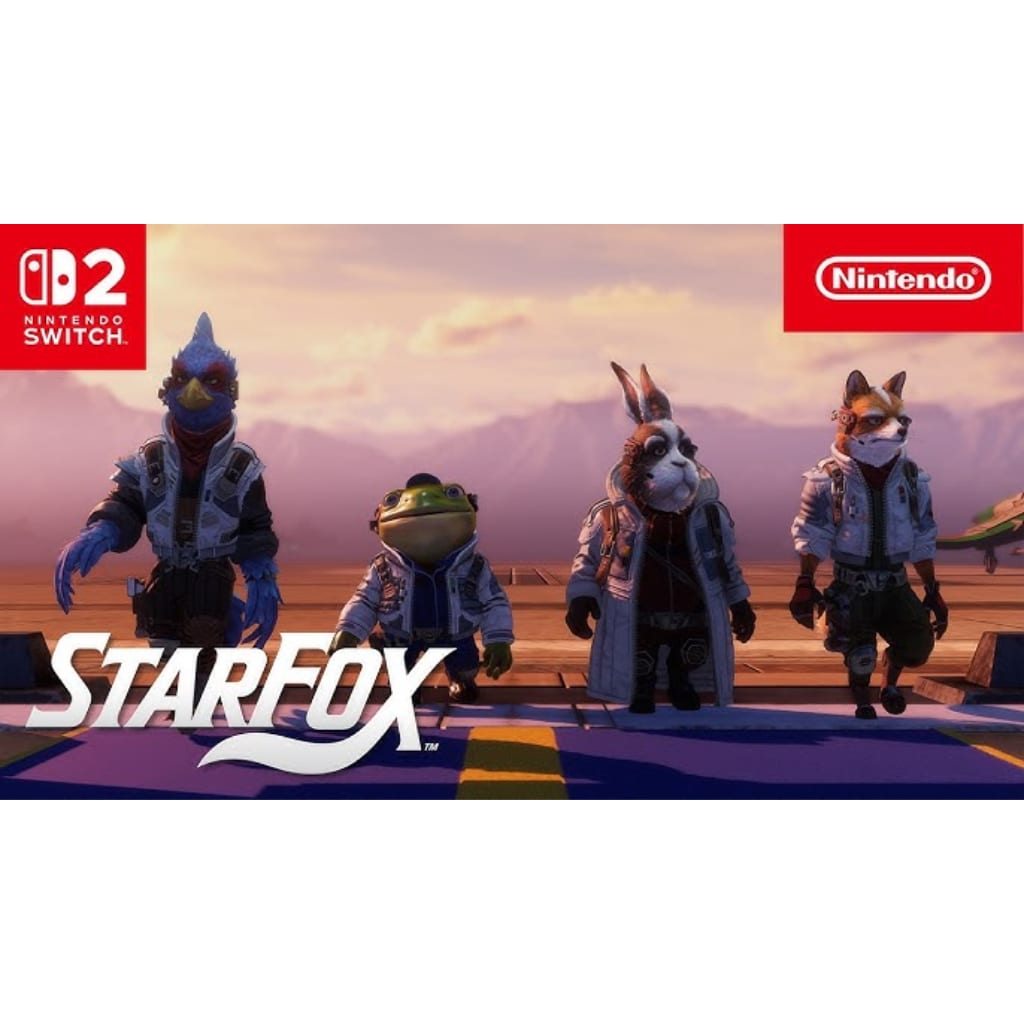 Star Fox Switch 2 box art showing Fox McCloud piloting the Arwing, Nintendo Switch 2 action games in Pakistan