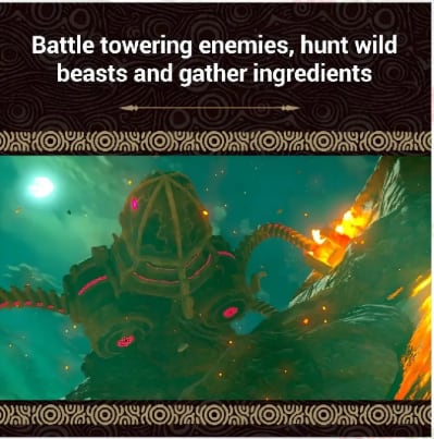Action adventure Nintendo Switch game combat scene