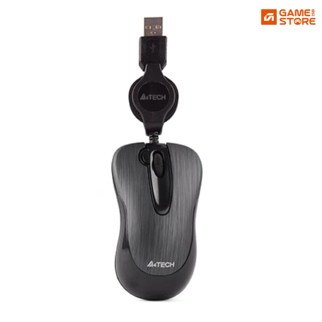 A4Tech N-60F mini wired mouse with retractable cable, affordable gaming mouse price in Pakistan