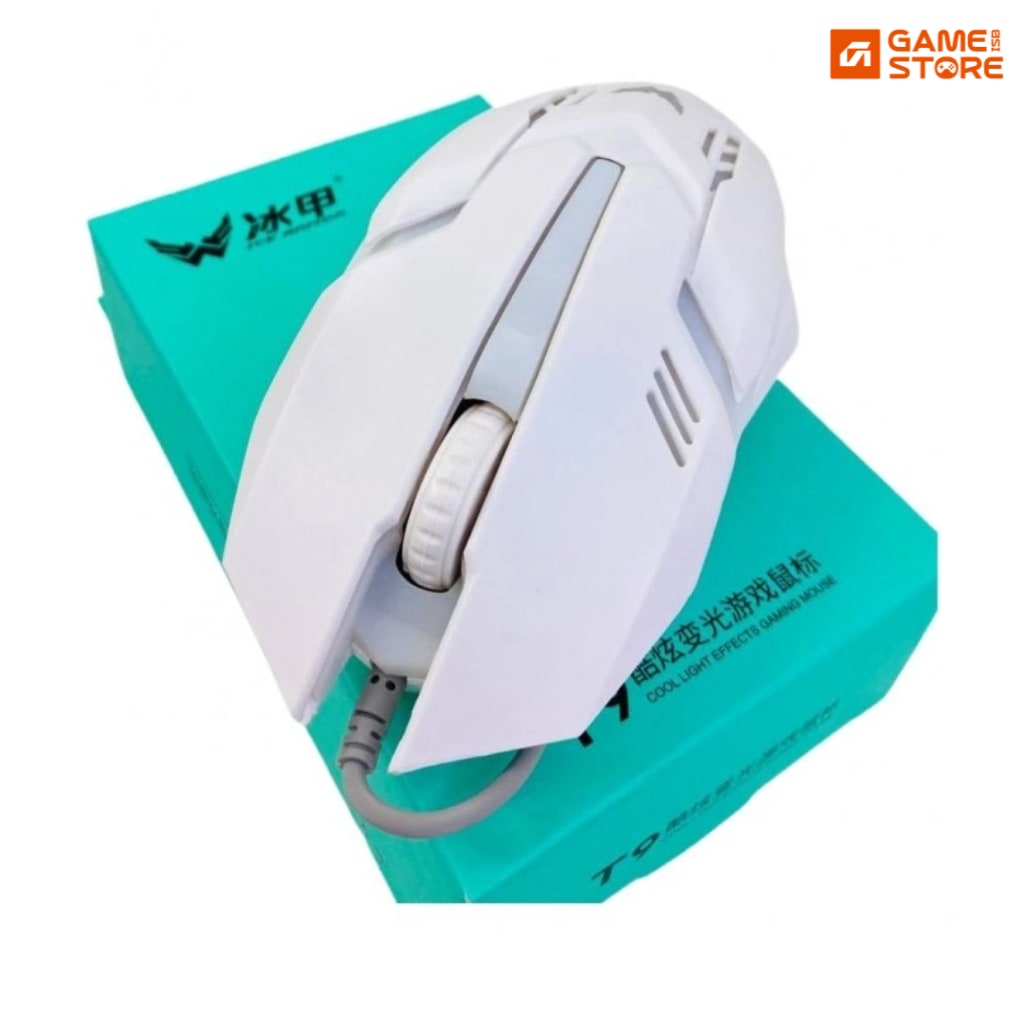T9 LED wired gaming mouse with adjustable DPI and colorful backlight, best cheap gaming mouse price in Pakistan