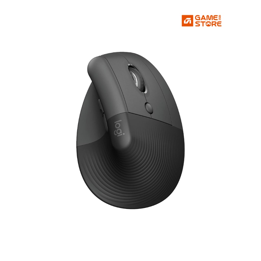 Logitech Lift vertical ergonomic wireless mouse in graphite