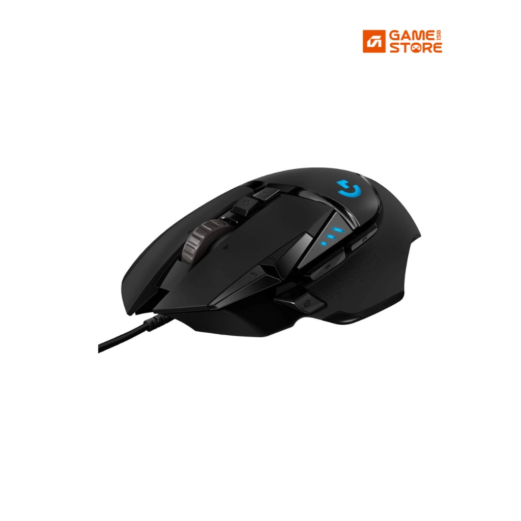 Logitech G502 HERO wired gaming mouse with RGB lighting