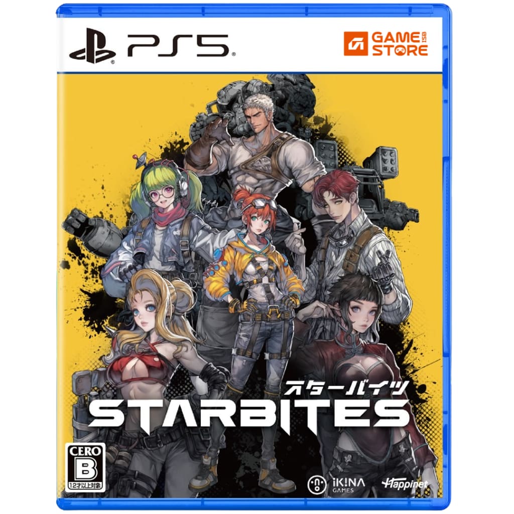 STARBITES PS5 digital game cover art showing Starbites sci-fi RPG game on desert planet Bitter
