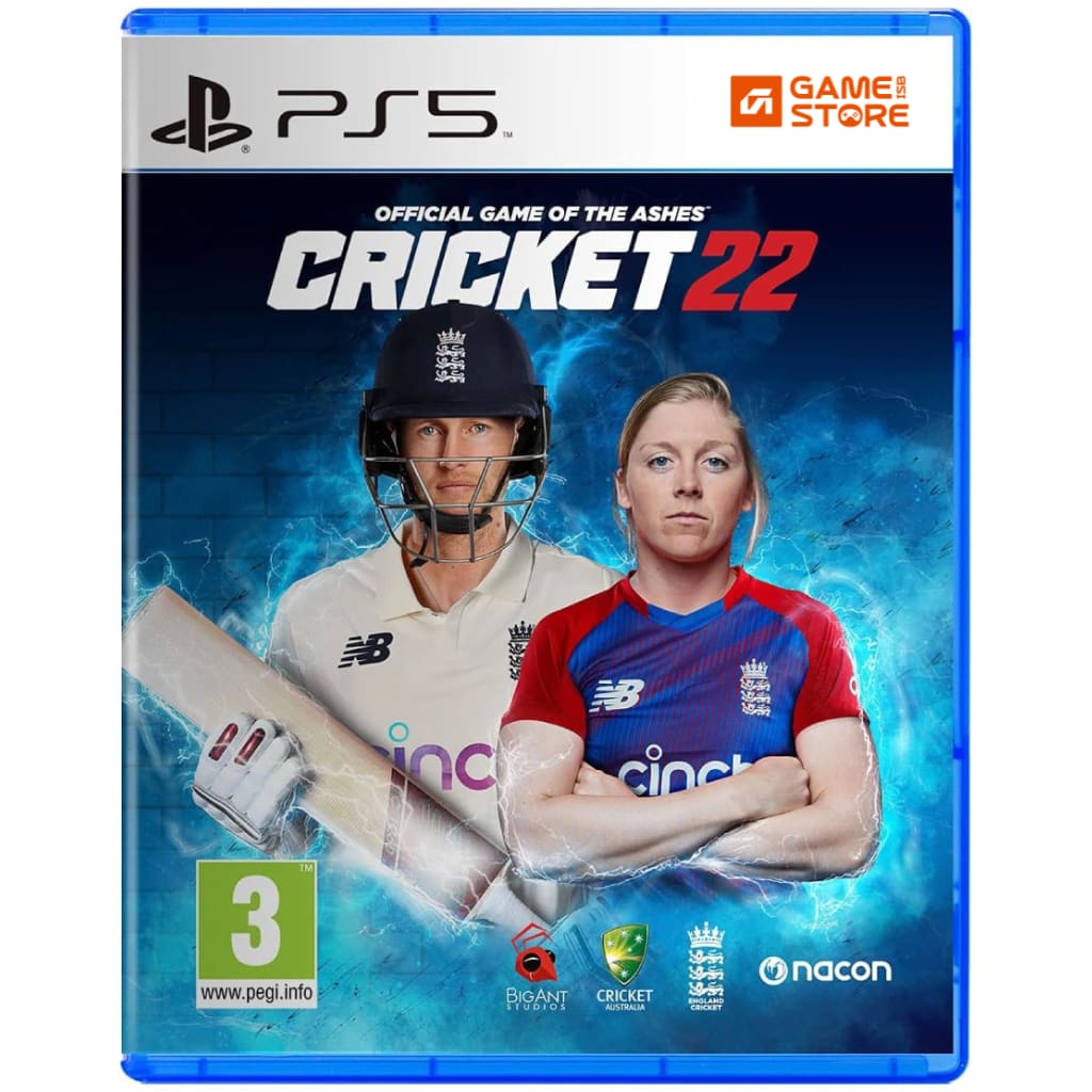 Cricket 22 The Official Game of The Ashes PlayStation 5 game case Pakistan