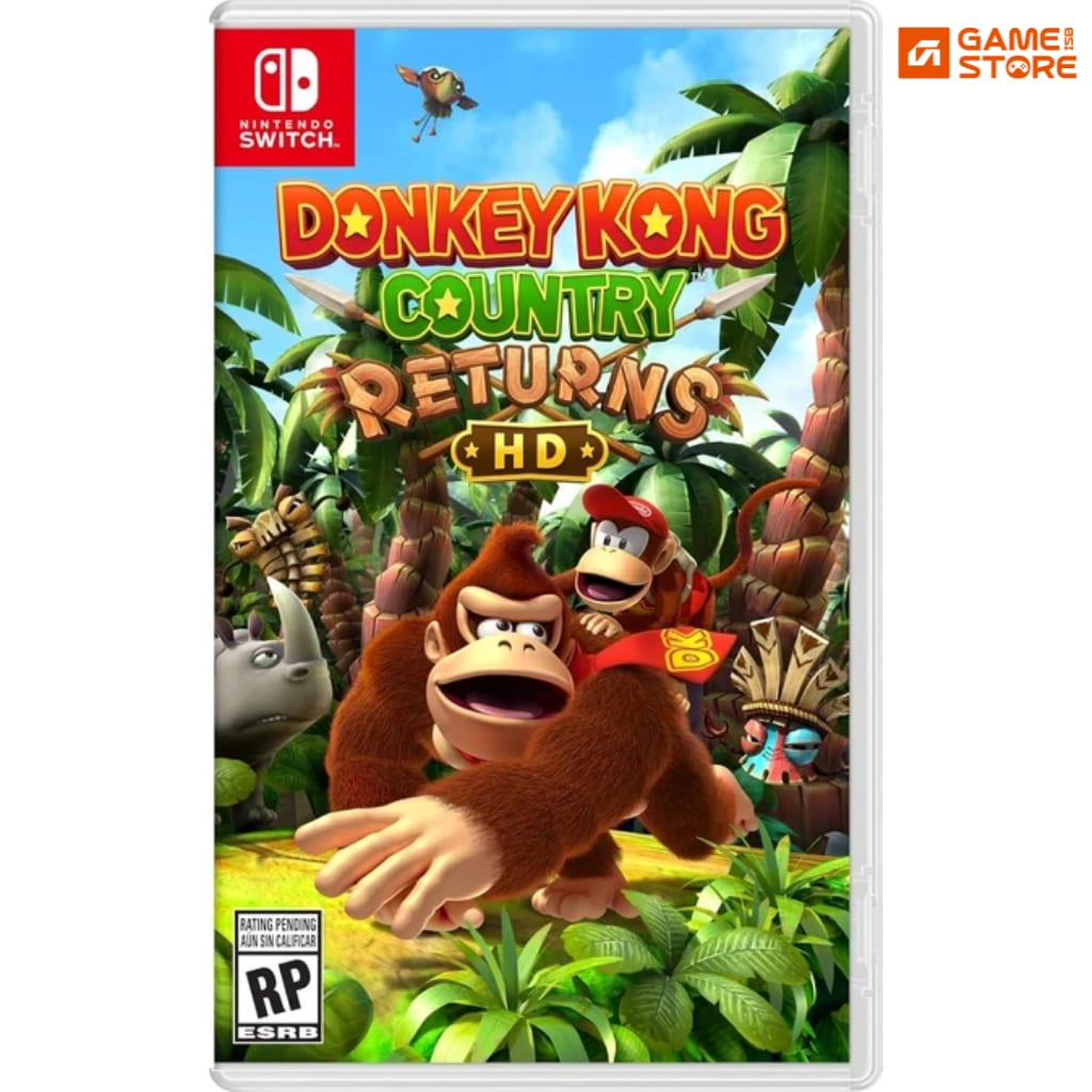 Donkey Kong Country Returns HD Nintendo Switch game case cover art